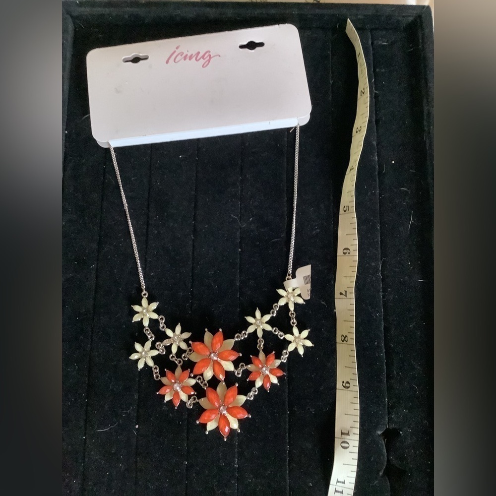 NTW Icing Floral Bib  Necklace